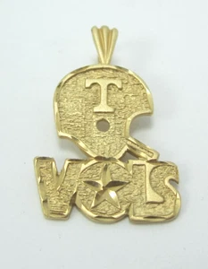 ATEMBERAUBENDER 14K GELBGOLD TENNESSEE VOLS (7/8") ANHÄNGER 1,9G - Bild 1 von 7