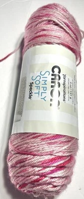 YARNSPIRATIONS CARON SIMPLY SOFT SPECKLE yarn. 1pk. LIPSTICK. I Combine Ship. SEE DETAILS.