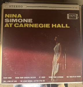 NINA SIMONE~AT CARNEGIE HALL LP (1963) VOCAL JAZZ SHRINK COLPIX SCP 455 STEREO - Picture 1 of 4
