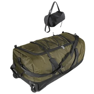 32” 1680D Oxford Foldable Duffle Bag with 2 Wheels,110L to 140L Expandable So... - Foto 1 di 9