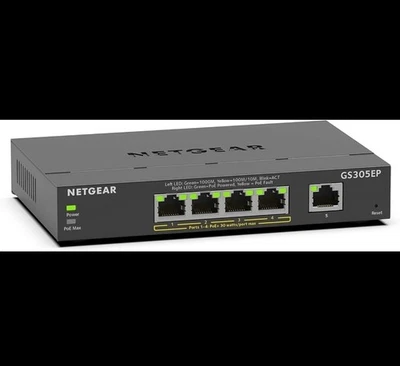 5-Port PoE Gigabit Ethernet Smart Managed Switch GS305EP for Network Excellence - Image 1 of 2