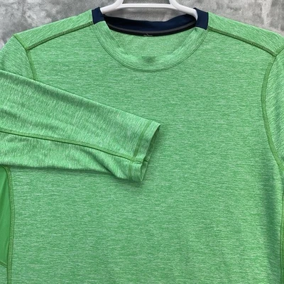 Lululemon мужской XL зеленый длинным рукавом Core 2 пуловер толстовка тепловой запустить тренажерный зал - Изображение 1 из 4