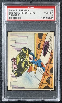 THE GIRL REPORTER'S DANGER PSA 4 1940 GUM INC. SUPERMAN (R145) #5 - Image 1 of 2