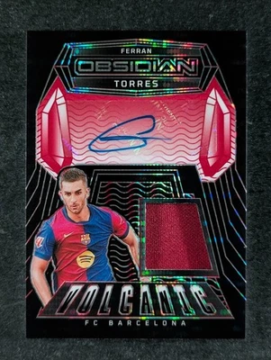 2024-25 Panini Obsidian FERRAN TORRES 13/99 Patch Auto Volcanic #VS-FTR - Image 1 of 3