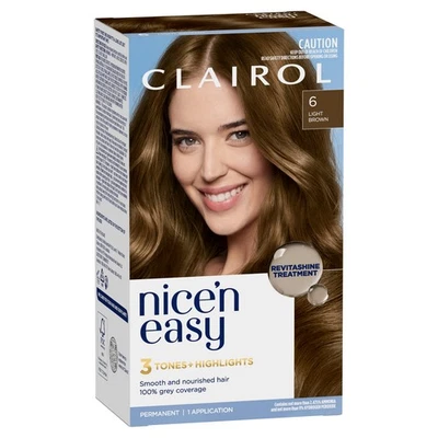 Clairol Nice 'N Easy 6 Natural Light Brown Permanent Hair Colour - image 1 of 4