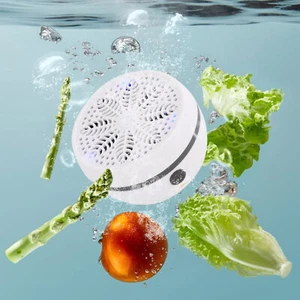 White Portable Vegetable and Fruit Cleaner Machine Mini Fruit Washing Machine - Picture 1 of 24