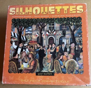 Ceaco Silhouettes Puzzle Guy Buffet 542 Pieces Great Shapes Complete - Picture 1 of 15