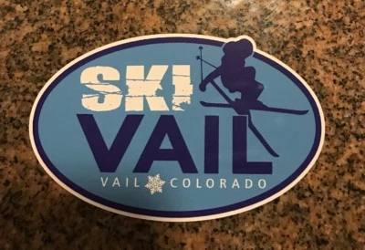 Vail Ski Sticker - Skiing Snowboarding Colorado Mountain Sports