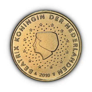NETHERLANDS. 2010, 10 Euro Cents - Beatrix, European Union, Second Map Ex-Set 1 - Picture 1 of 3