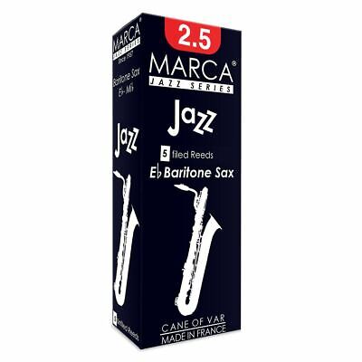 Marca Jazz Filed Reeds - 5 Pack - Baritone� Sax - 2.5