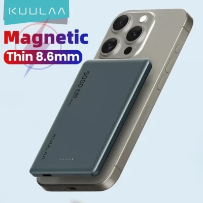 KUULAA Magsafe 5000mAh 20W Fast Charging Magnetic Wireless Power Bank For iPhone - Image 1 of 4