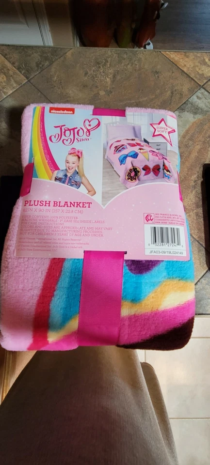 Nickelodeon Jojo Siwa Follow Your Dreams Plush Twin Blanket