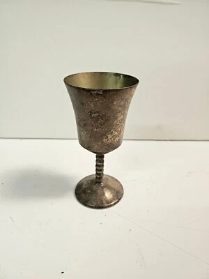 Piccolo Antico Argento Calice - Inciso Con il Nome ' Maree ' - Buono Stato - Immagine 1 di 3