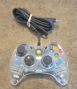 Xbox 360 Wired Clear Afterglow Controller Model PL-3702 - Picture 1 of 5