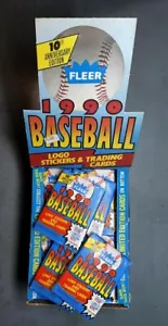 1990 10th ANNIVERSARY FLEER BASEBALL CARD WAX BOX 36 SEALED PACKS (NEW) ERRORS * - Picture 1 of 9