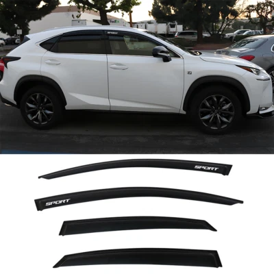 Fit 15-21 Lexus NX300h Slim Style Window Visor Shade Guard Acrylic w/ SPORT - Изображение 1 из 4