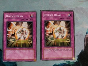 2x - Defense Draw - DP08-EN023 - Common - 1st Ed - LP/ Damaged - Picture 1 of 3