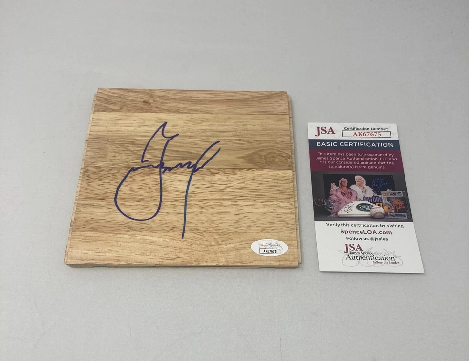 Jonas Valanciunas signed Floor Denver Nuggets New Orleans Pelicans JSA COA - Image 1 of 1