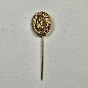 Insignia deportiva DRL medalla de oro pin alemán tono dorado vintage - Imagen 1 de 7