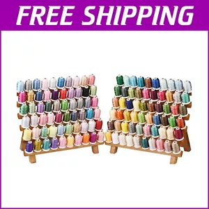 Embroidery Thread in 120 Vivid Colors - New 550Y Spool Kit for Sewing Machines - Picture 1 of 9