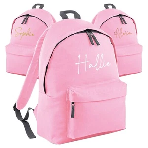 Zaino scuola personalizzato rosa con nome perfetto per bambini o bambini - Foto 1 di 6