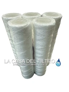 Filtro acqua FA sedimenti filo avvolto 10"20" big blue depuratore acqua filo - Foto 1 di 11