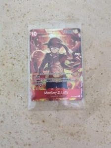 Tarjeta de una pieza promocional sellada Treasure Booster Monkey.D.Luffy ST10-006 SR - Imagen 1 de 2