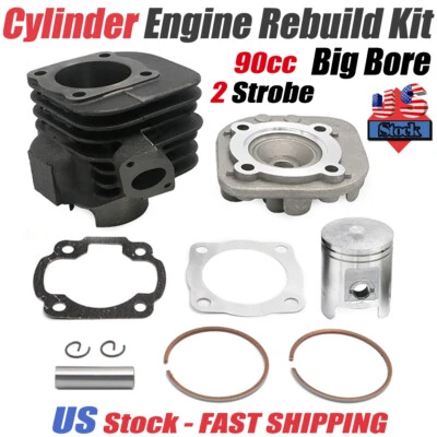 Engine Cylinder Top End Rebuild For Eton Viper 90 90cc Thunder Impuls Sierra 90 - Image 1 of 4