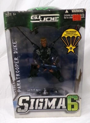 Hasbro 2006 GI Joe Sigma 6 Paratrooper Duke 8" Figure New Sealed in Package - Изображение 1 из 4