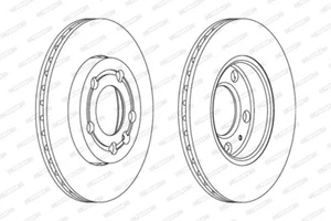 2x New Brake Disc for VW SKODA:FOX Van,FABIA II,FABIA II Combi,FABIA I Praktik, - Picture 1 of 3