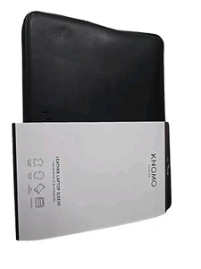 KNOMO LONDON for 12" Laptop  & ULTRABOOKS LEATHER Sleeve, Slim, Lightweight - Picture 1 of 3
