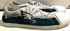 Philadelphia Eagles NFL Men's Size 11  white green Low Top  Logo Canvas Shoes