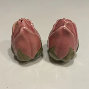 Franciscan DESERT ROSE Rose Bud Salt & Pepper Shaker Set Earthen ware USA - Picture 1 of 5