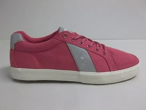 Polo Ralph Lauren Size 10 M HUGH Red Canvas Fashion Sneakers New Mens Shoes NWOB - Picture 1 of 12