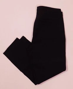 Pantalón corto ajustado J CREW para mujer negro algodón elástico Martie cremallera lateral frente plano... - Imagen 1 de 6