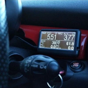 Ultra Gauge EM Plus OBDII OBD2 Code Scan Tool Multi Turbo Gauge HORIZ VERT MOUNT - Picture 1 of 4
