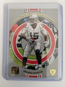 2017 Panini Donruss Top Targets Red Parallel MICHAEL CRABTREE #13 🏈 - Picture 1 of 2