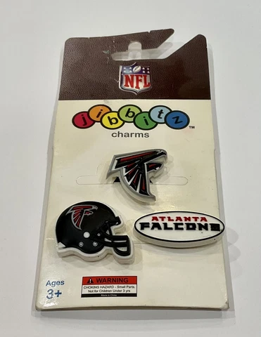 Atlanta Falcons NFL Official Crocs Licensed Jibbitz - 3 Pack New! Cover