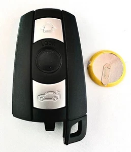 Kit Riparazione per Bmw 1 3 5 6 7 Serie E90 E92 E93 3 pulsanti custodia chiave remota batteria - Foto 1 di 3