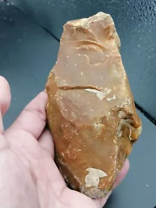France Lower Paleolithic Acheulean Large Handaxe Chopper H. Heidelbergensis - Picture 1 of 15
