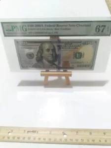 PMG SUPERB GEM UNC 67EPQ Fr. 2187-D $100 2009 Federal Reserve Note Beautiful - Picture 1 of 4