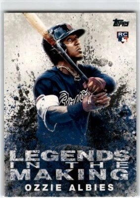2018 Topps Legends in the Making Black (Series 2) #LITM-4 Ozzie Albies - Image 1 of 2
