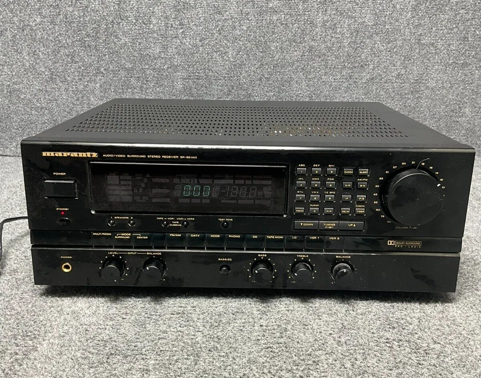 Marantz SR-82MKII Receiver 🎶 Dolby Pro Logic Surround Sound – Black - Image 1 of 4