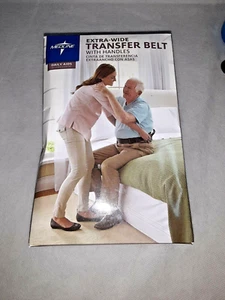 Medline MDT821203BL Washable Cotton Transfer Belt, 4”x 52 with handles - Picture 1 of 2
