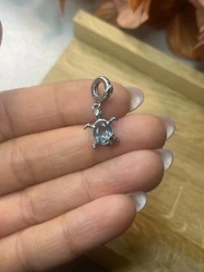 Charm Schildkröte hellblau für Pandora Armband | Charm | Anhänger | 925er silber - Bild 1 von 2