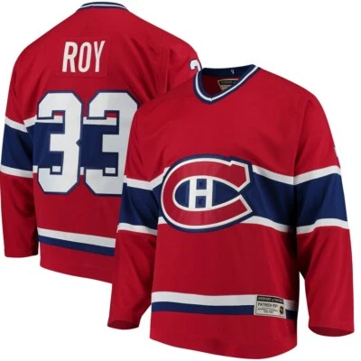 Camiseta deportiva Patrick ROY CANADIENS con licencia oficial Heroes of Hockey CCM NHL, (S) Foto 1 de 3