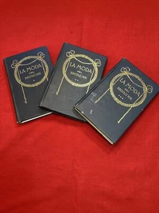 La Moda Nel Secolo Decimonono 1909 XIX 3 Vol. Set HB. Fashion History - Picture 1 of 12