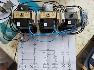 Automatische S - D Schaltung bis 40KW mit ,DDR Schützen &  Schleicher ZR - Bild 1 von 9