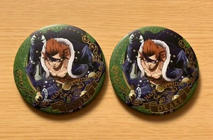 Japanischer Anime One Piece Drake Marine Geburtstag Blechdose Abzeichen 2er Set - Bild 1 von 3