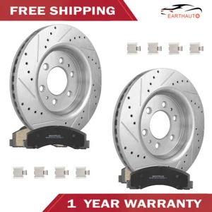 Front Drilled Rotors & Brakes Pads For Lincoln Navigator Ford F-150 Expedition - Bild 1 von 12
